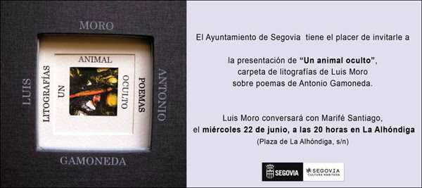 Presentación Carpeta litográfica Luis Moro-Gamoneda
